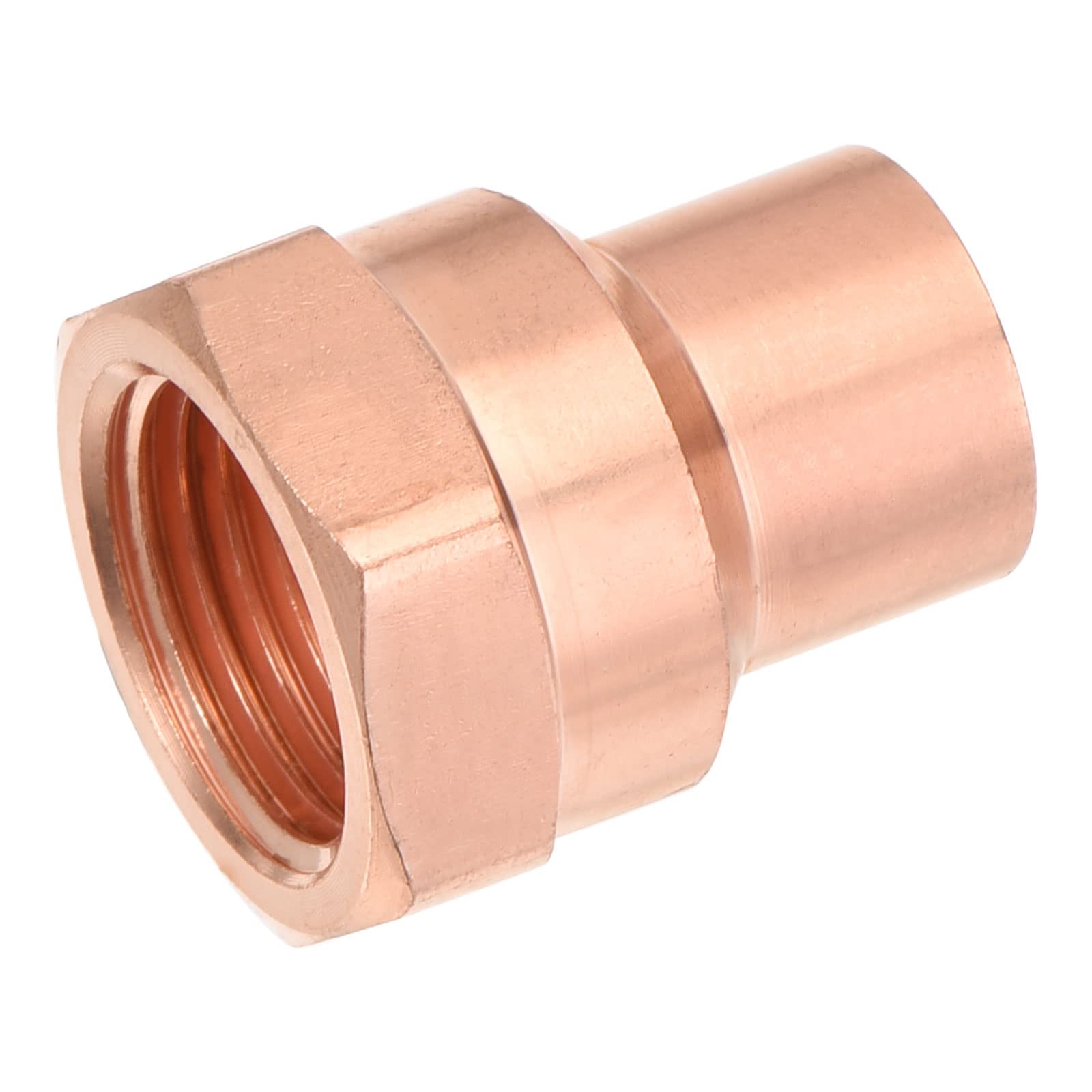 Amazon.co.jp: uxcell 銅メスアダプター NPT3/8 内ネジ溶接継手 HVAC